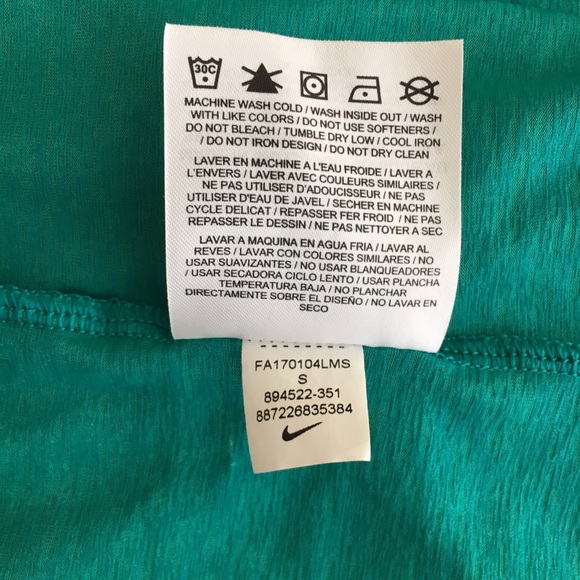 Teal Nike Tank. Like new, no damage. - Picture 4 of 4